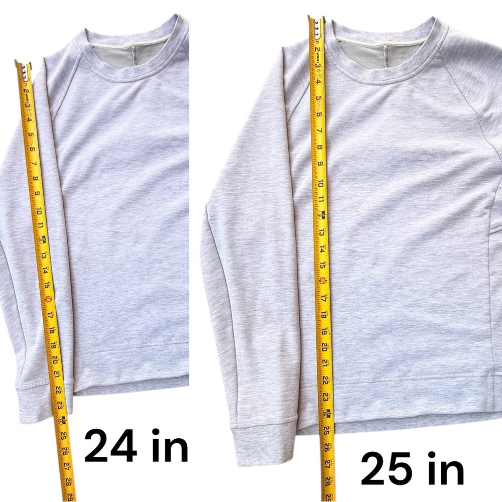 Lululemon Sweatshirt Women Gray Size S Long Sleeve Side Zip Pocket - Picture 6 of 8